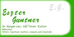 eszter guntner business card